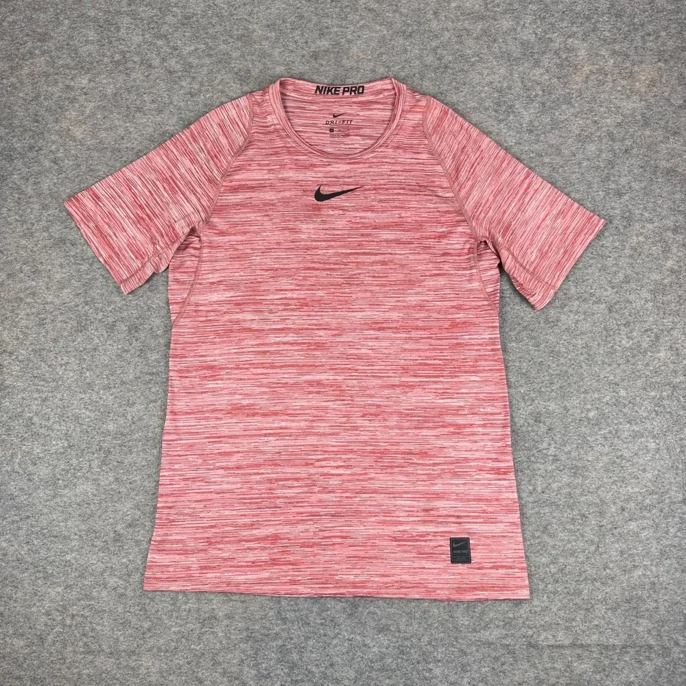 Nike Pro Dri Fit T-Shirt Tee Red Mens Medium M